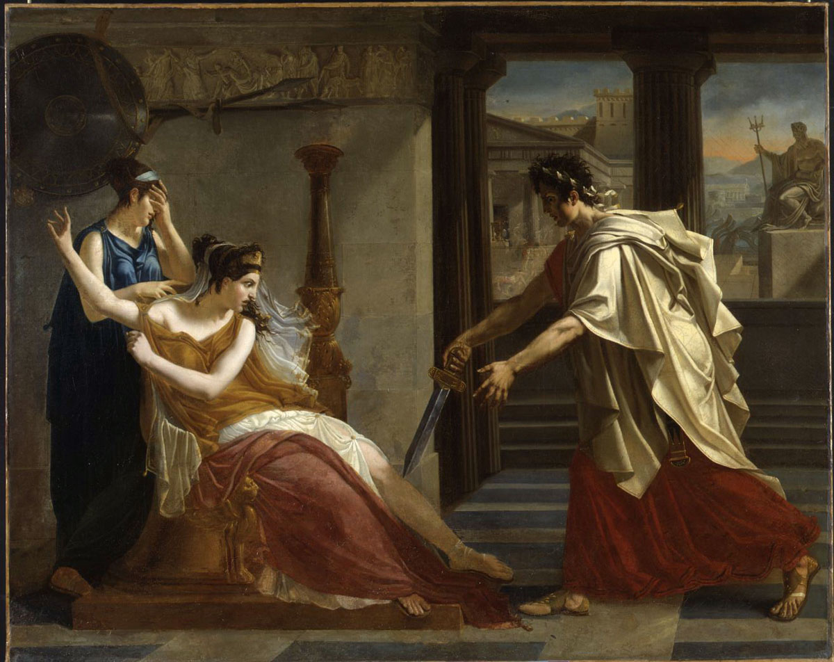 Oreste annonçant à Hermione la mort de Pyrrhus_0